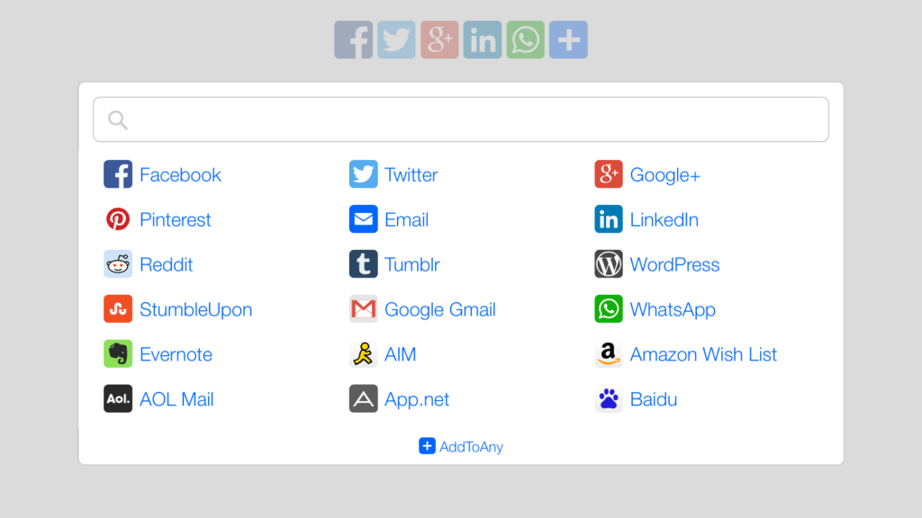 add-to-any social icons