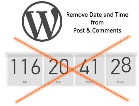 Remove Date and Time from Post & Comments in WordPress