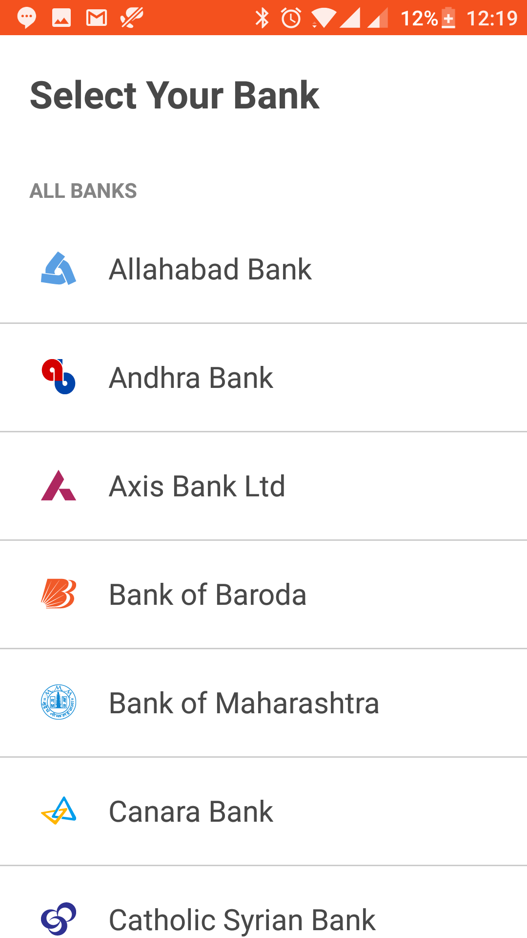 BHIM App all bank accounts