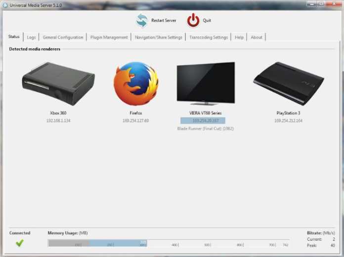 Universal Media Server 13.5.0 download the new version for windows