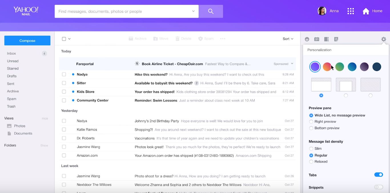 New Yahoo Mail Desktop Design To Make It More Cleaner Faster