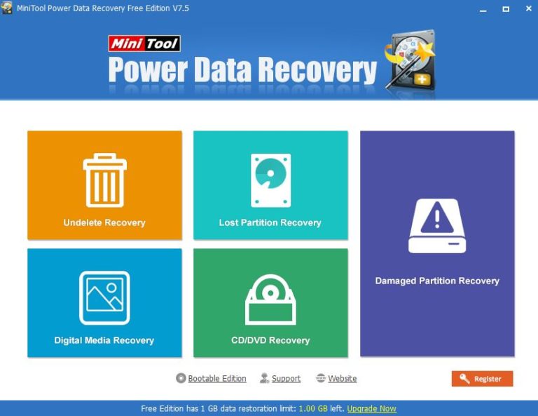 MiniTool Power Data Recovery Software Interface review