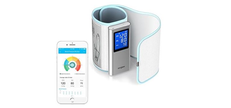 Koogeek Wireless Blood Pressure Monitor FDA Approved Digital Upper Arm Cuff, Bluetooth or Wifi Compatible for Apple and Android Devices