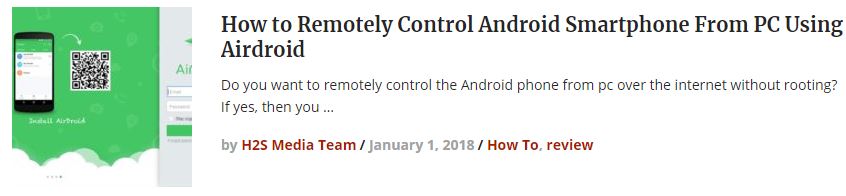 remotely support android