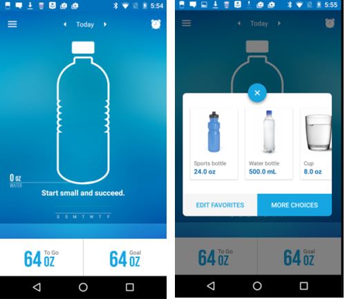 health Waterlogged Daily Hydration Tracker app