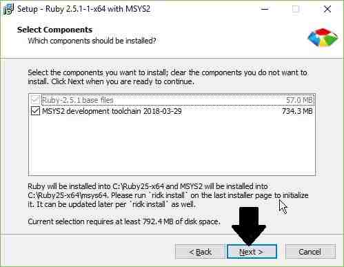 Ruby Installation Components