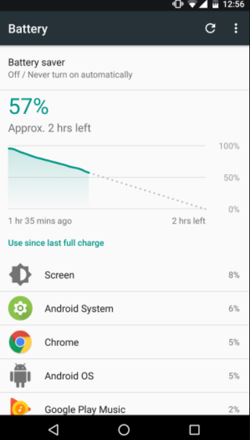Analyze battery life Android
