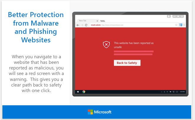Microsft Windows Defender Extension for Google Chrome