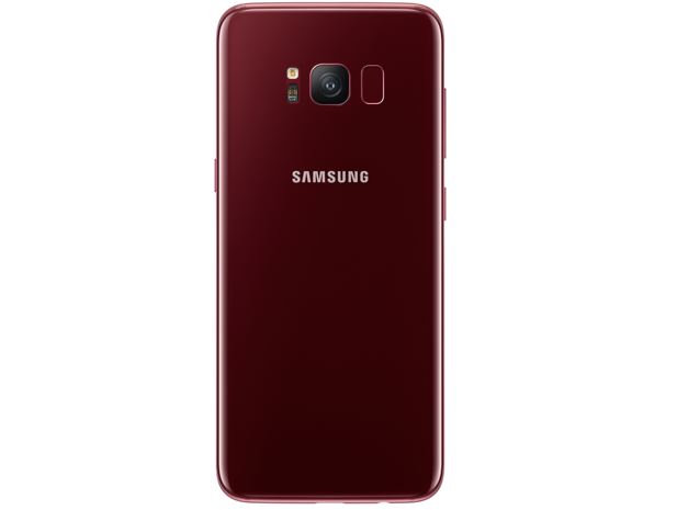 Samsung Galaxy S8 Burgundy Red Color back side