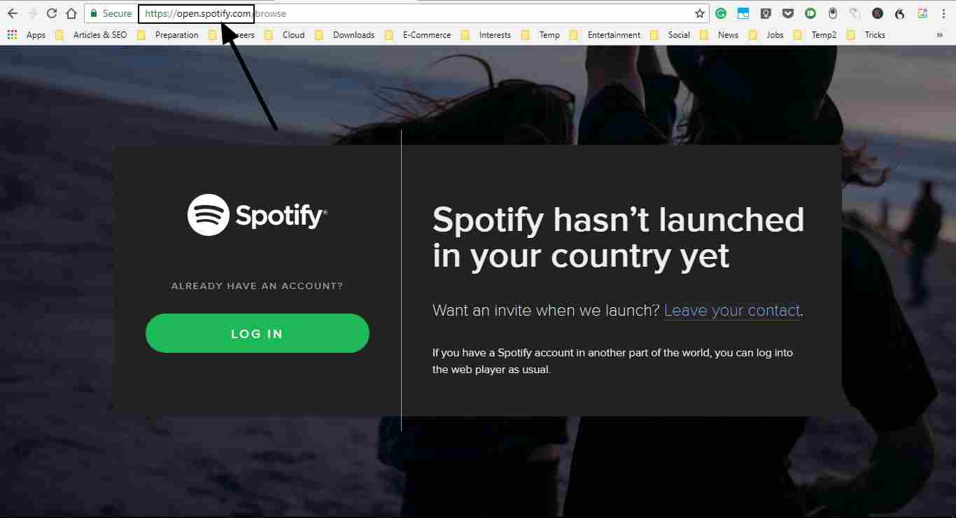How to Use Spotify music in India or other countries