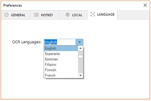 Easy screen free software language settings