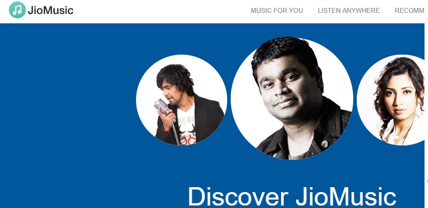 Jio music best music streaming service in India