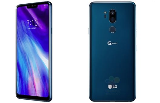 LG G7 smartphone blue