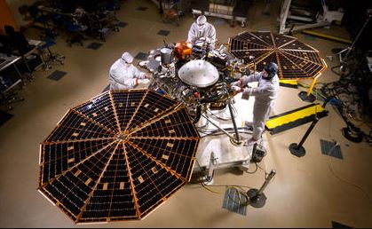 Mars InSight Solar Panels Open