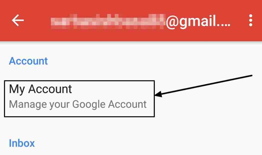 manage my gmail  account on the Android