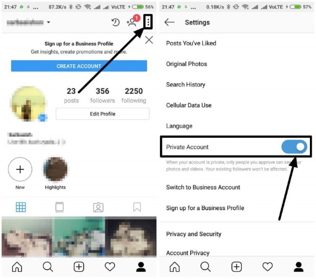 download instagram videos and photos private account on android
