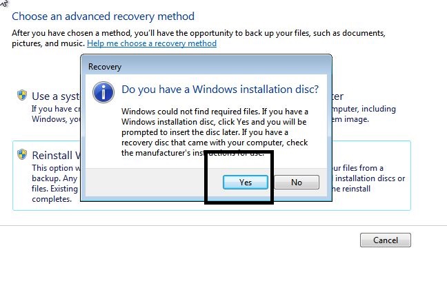 create a usb flash recovery disk win 7