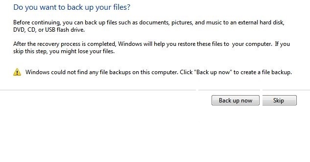backup up your files