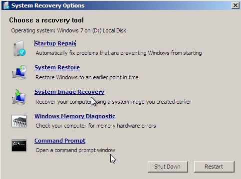 system restore command prompt windows 10