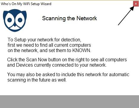 Scanning the WIfi network