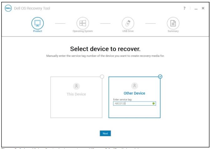 dell os recovery and restore usb key
