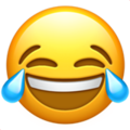 Laughing with tears emoji