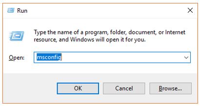 msconfif Windows 10