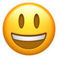 smile with big open eyes emoji