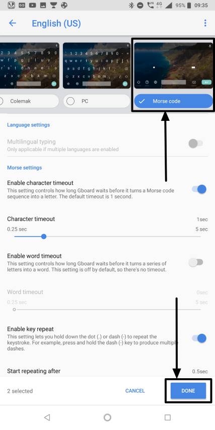 How to type using Morse code on Android in the 21st century 4 (Small)