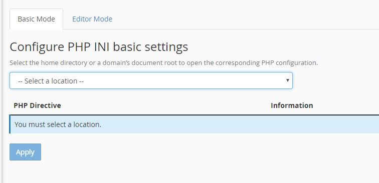 configure the PHP memory