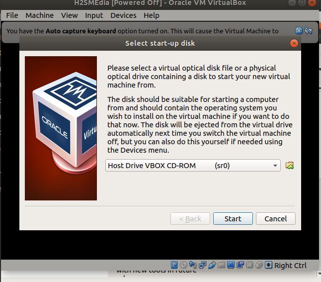 virtualbox please select a virtual optical disk file