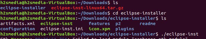 Run Eclipse installer on Ubuntu