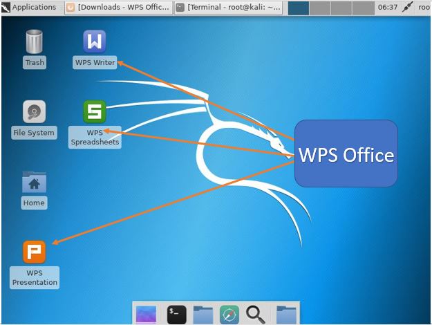 How to install WPS office in Kali linux using command terminal - H2S Media