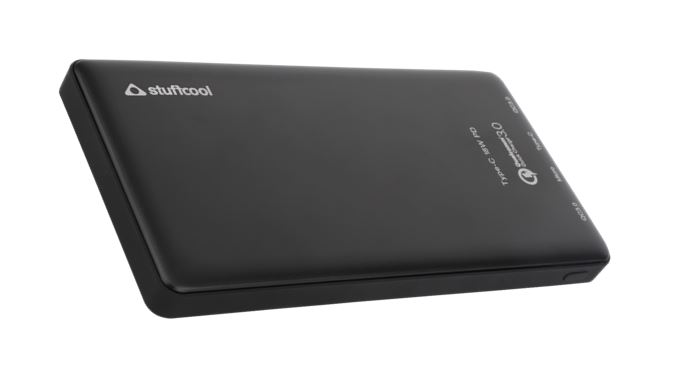 Stuffcool Qualcomm certified QC3 10000mAh Power Bank with Type-C PD 18 Watts Output