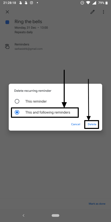 How to set periodic and daily reminders on Google Calendar 7