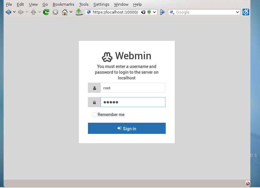webmin installer