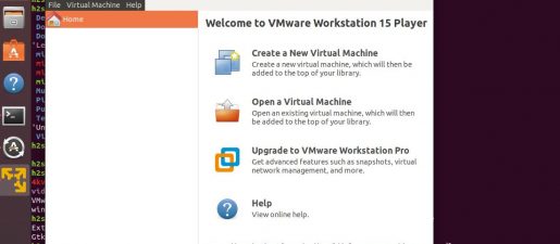 vmware workstation 15 installed on Linux Ubuntu sucessfully