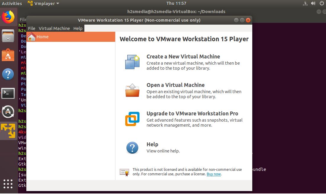 download vmware workstation player for linux