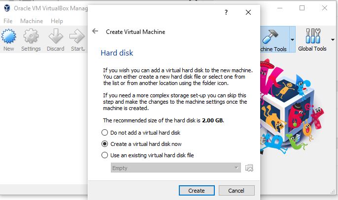 Create drive virtual