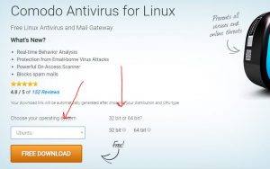 install comodo antivirus linux command line