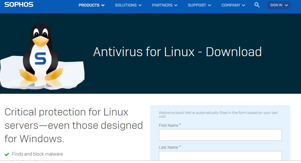 download sophos antivirus for linux