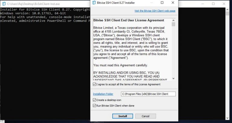 instal Bitvise SSH Client 9.31 free