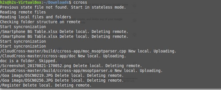 sync file and folders with CloudCross