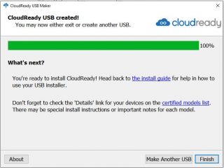 Cloudready usb maker не хочет устанавливаться