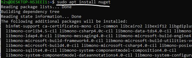 install nuget on Ubuntu linux