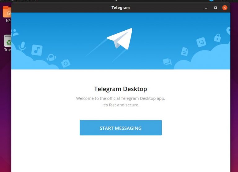 Start telegram messagin ubuntu linux mint