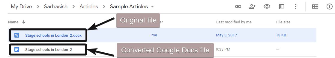 Microsoft Office to Google Docs 5