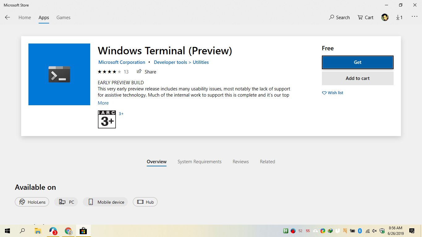 install windows terminal windows 10