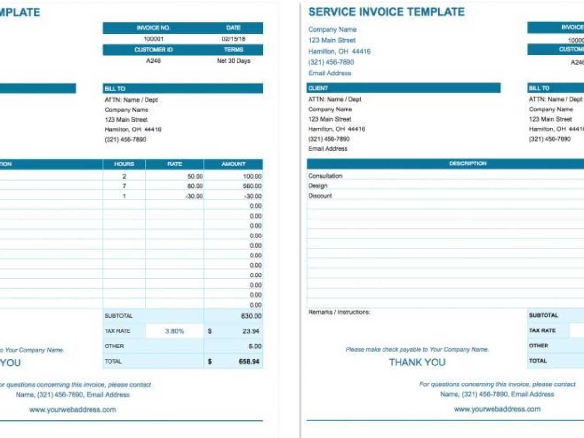 How To Create Blank Invoice Templates On Google Docs Spreadsheet