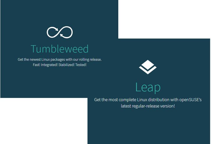 openSUSE Tumbleweed vs leap